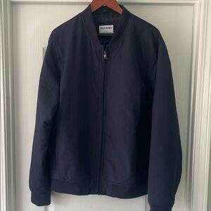 Old Navy Men's Dark Blue Bomber Jacket